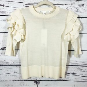 Veronica Beard Havyn Ruffle Sleeve 